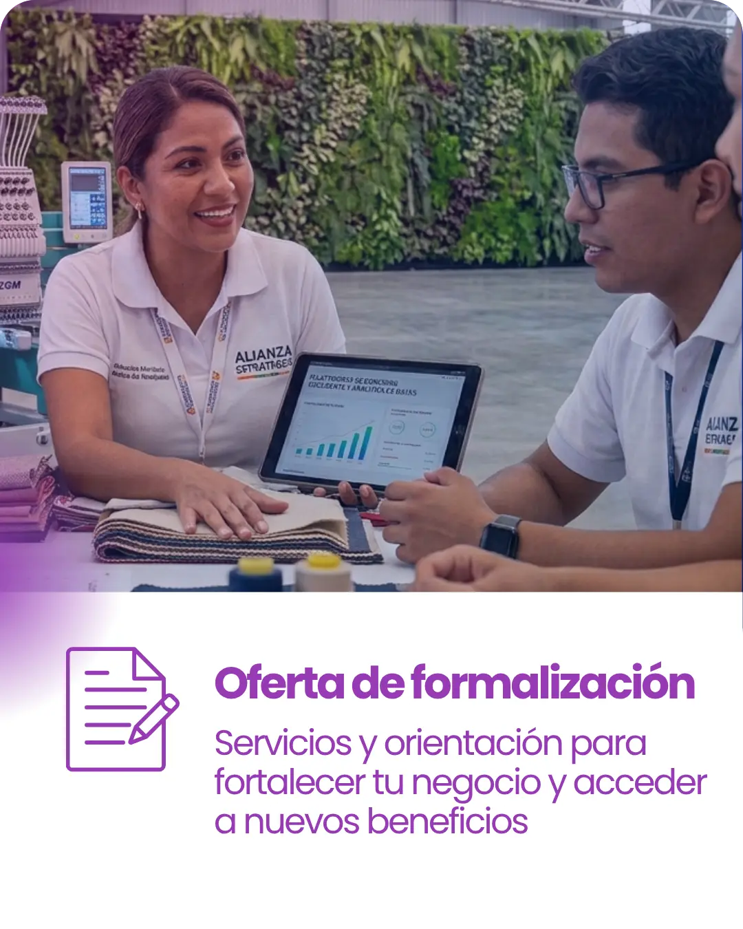 Oferta de formalización: Servicios y orientación para fortalecer tu negocio y acceder a nuevos beneficios