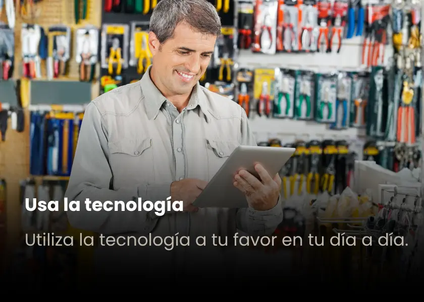 Pasillo 02 · Usa la tecnología · Utiliza la tecnología a tu favor en tu día a día