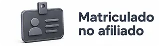 Estado: Matriculado no afiliado